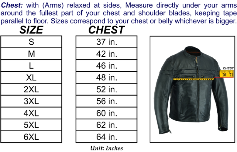 Men's ‘Crossover’ Black Leather Lightweight MC Jacket