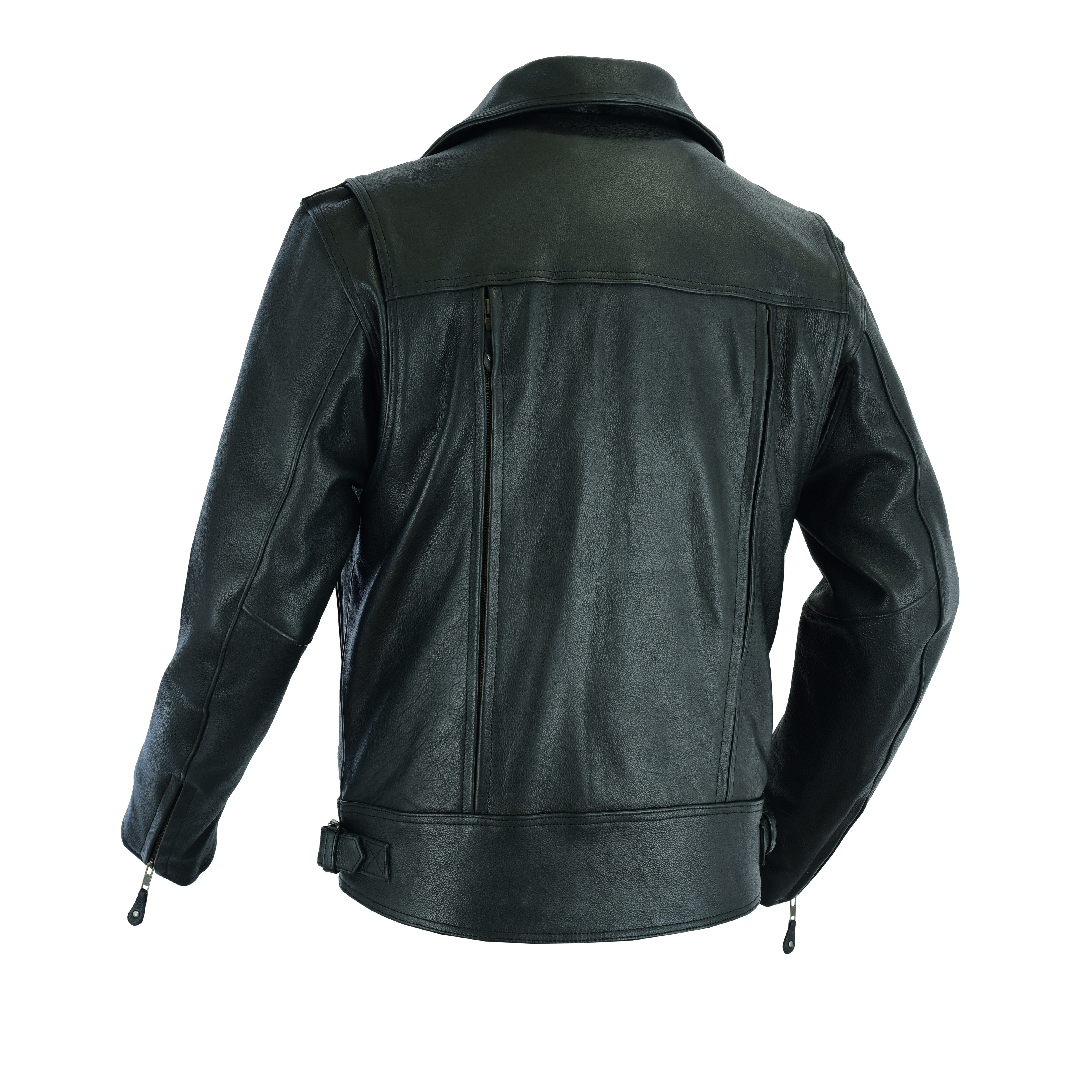 High-End Men’s Utility Cruising Leather Jacket – Premium Functional Outerwear