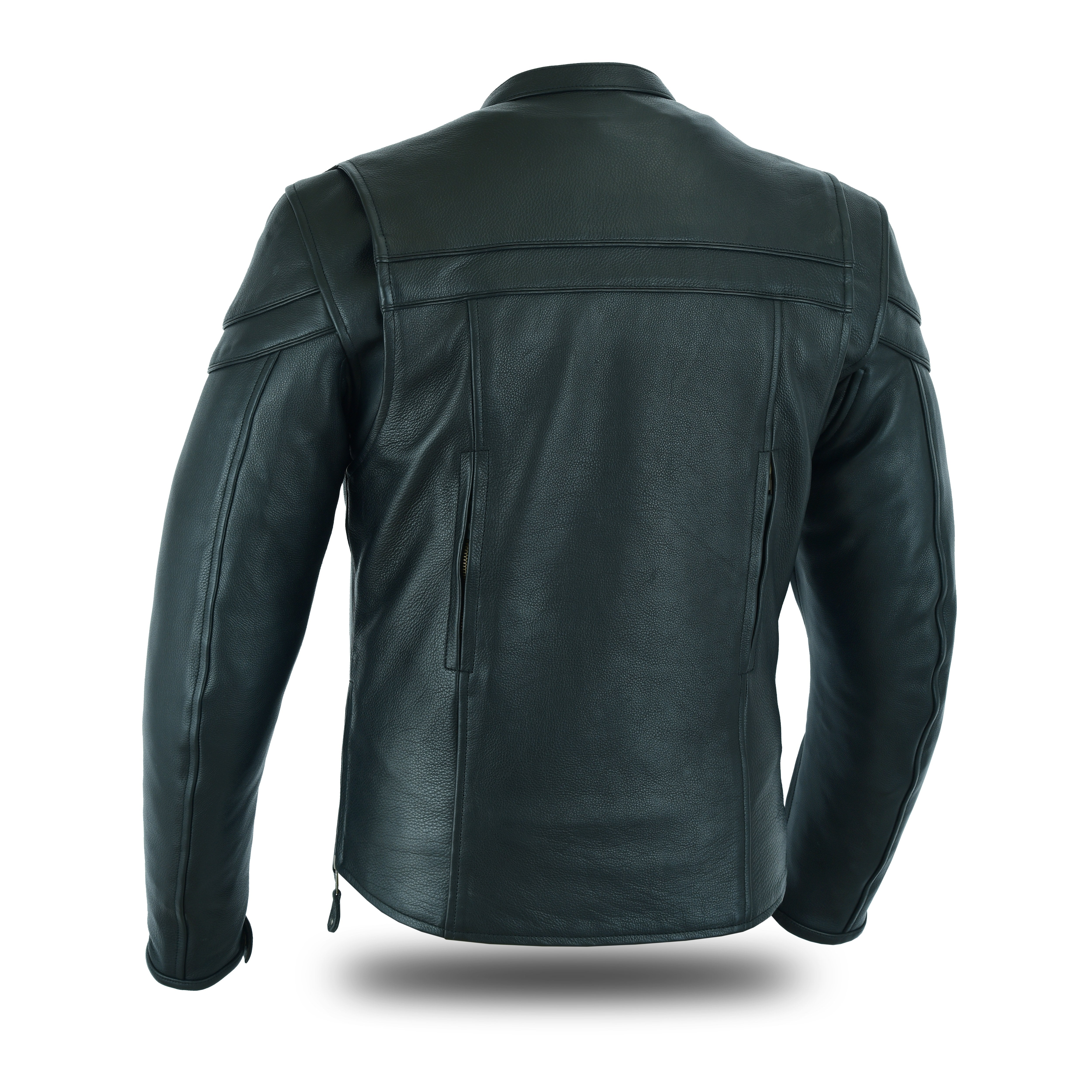 Men's Tuscan Motorcycle Leather Jacket – Vintage-Inspired Italian Biker Style