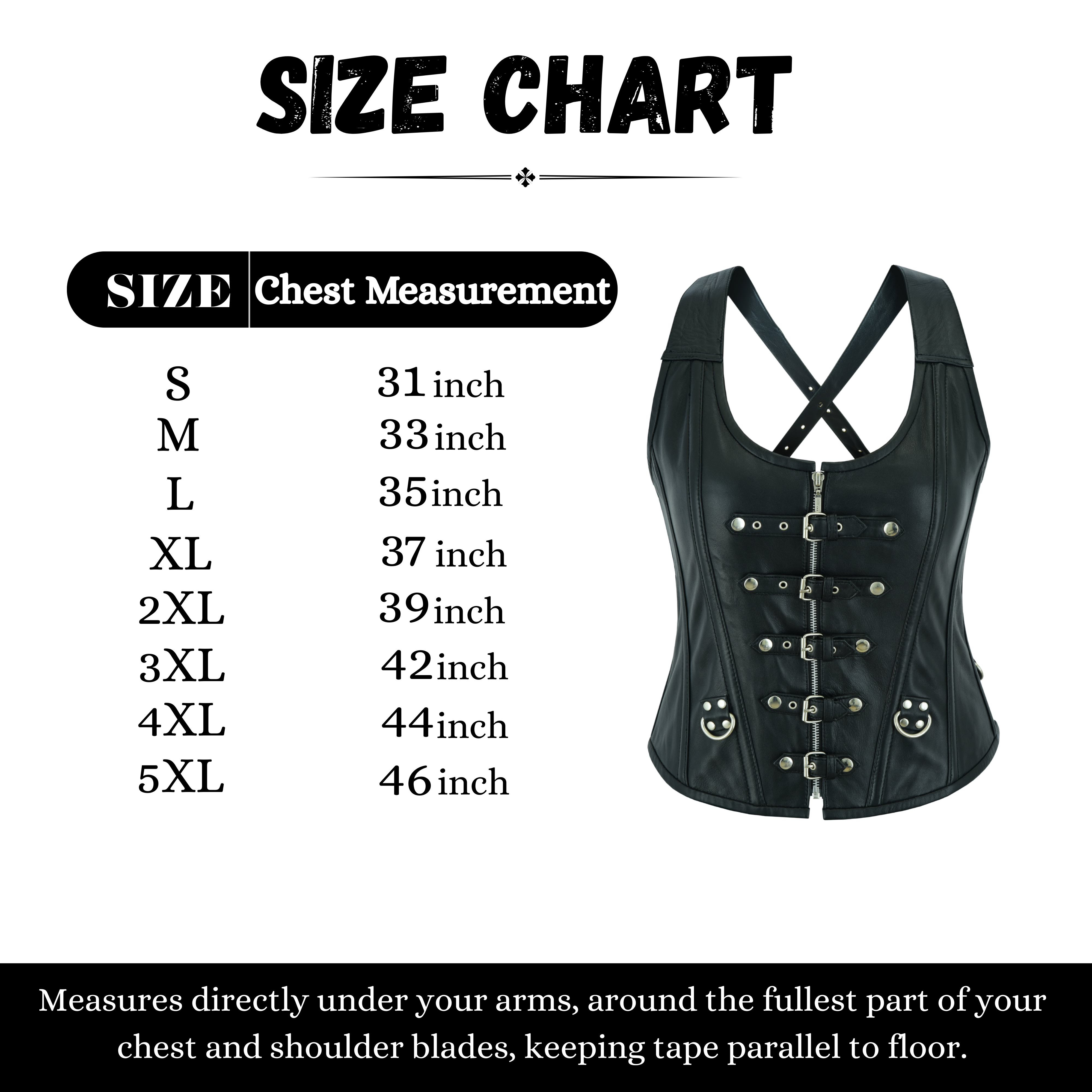 Women’s Gothic Punk Rock Leather Corset Top – Steel Boned Steampunk Bustier with Halter Shoulder Straps & Buckles by Rexons