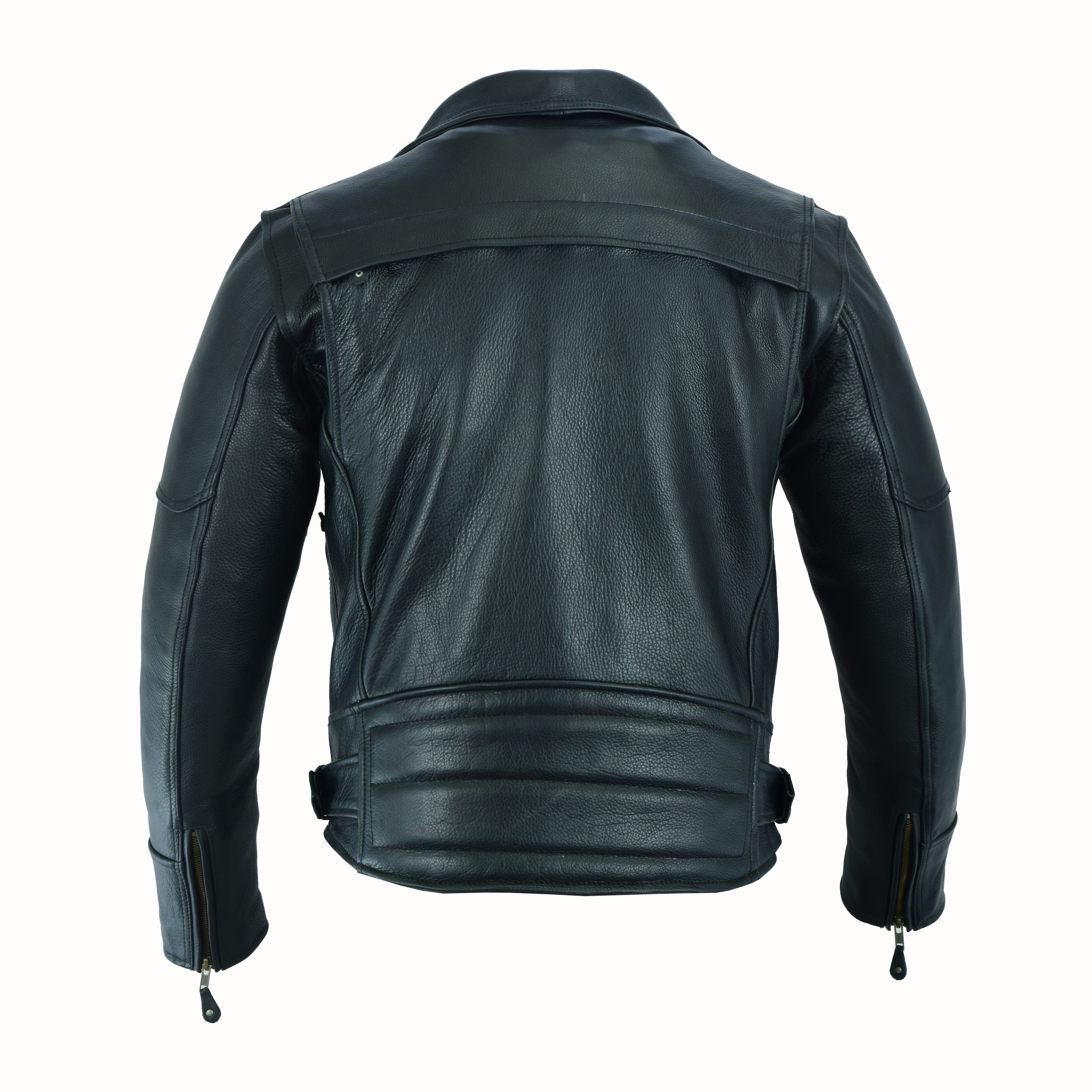 High-End Men’s Pistol Pete Leather Jacket – Western Fringe Biker Style