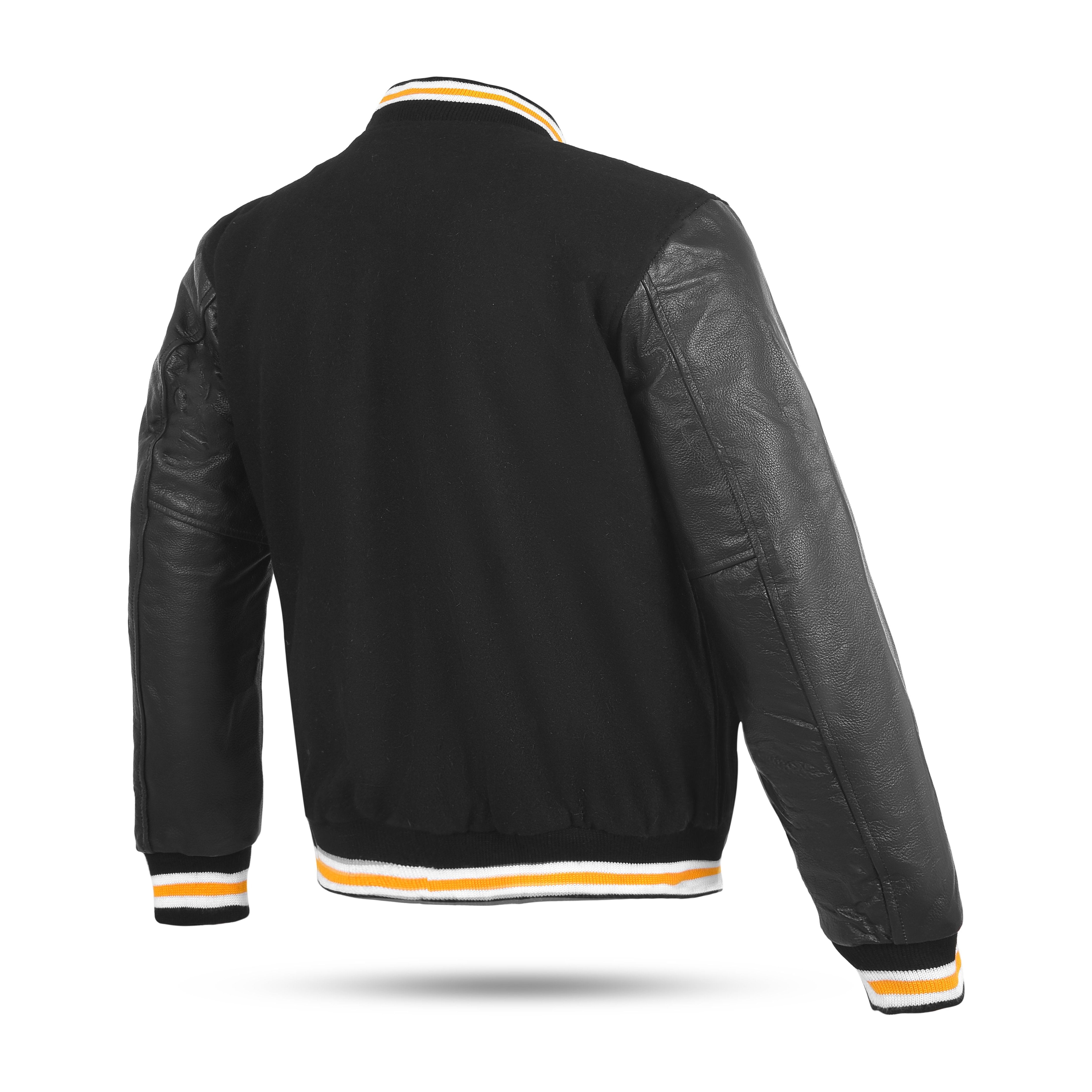 Varsity Jacket – Letterman Style Baseball Jacket with Banded Collar