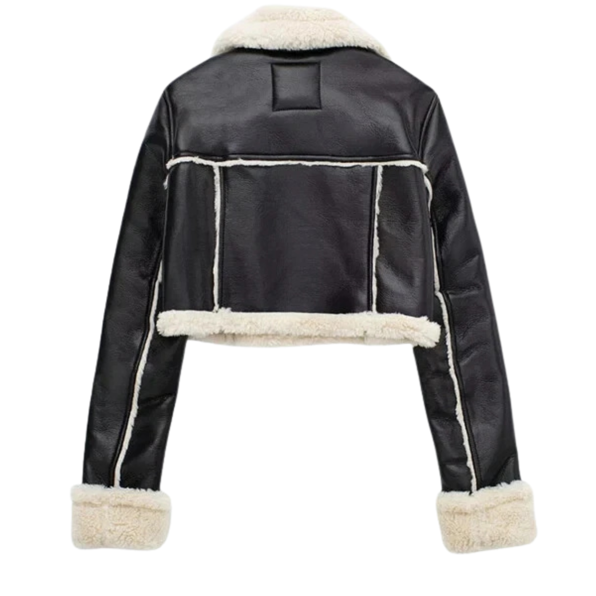 Women’s Black Leather Fur Jacket