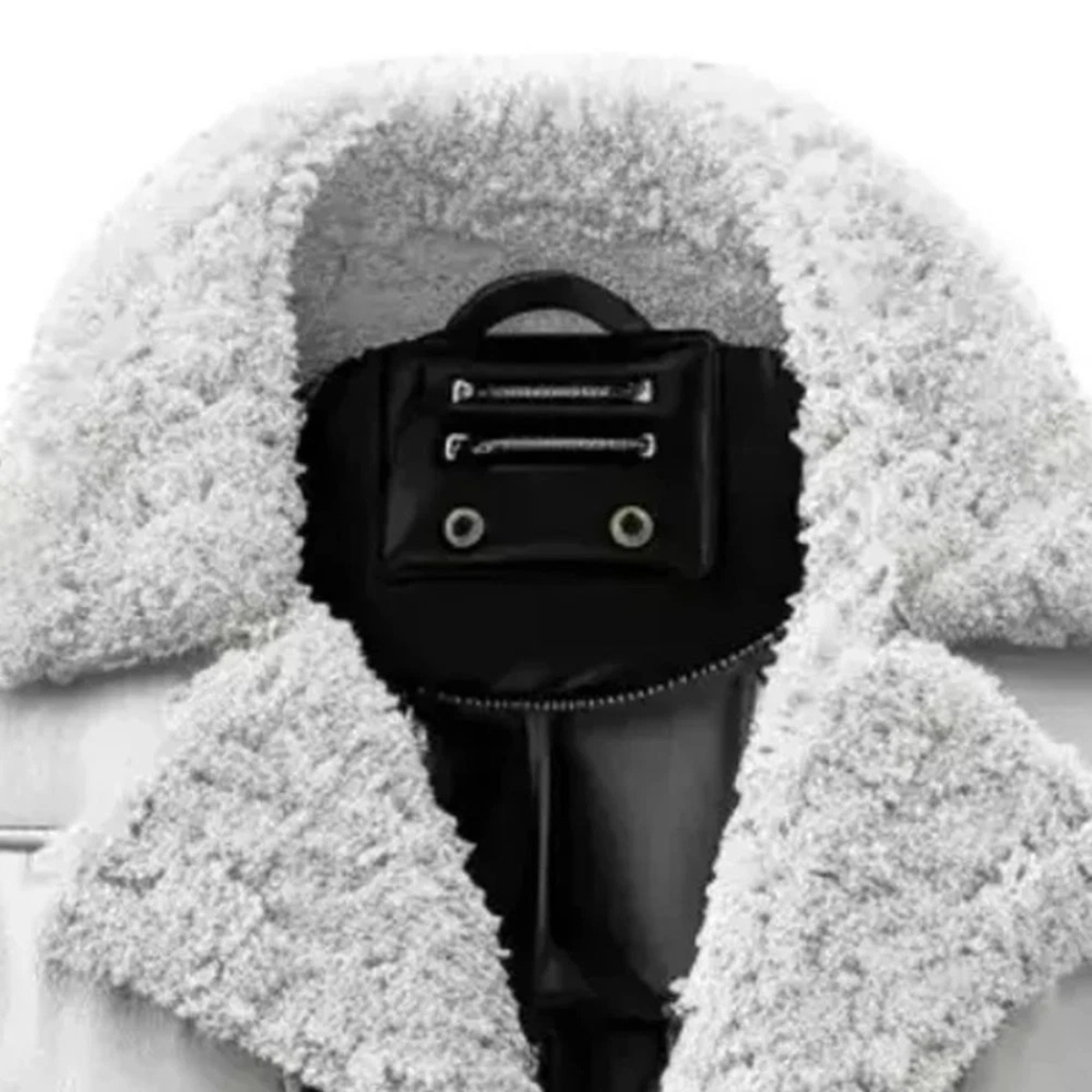 Men’s White Sheepskin Leather Jacket