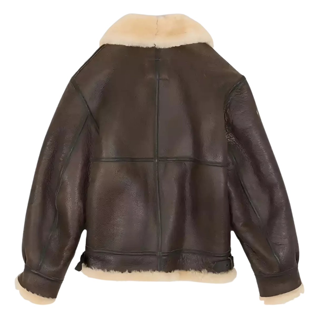 Men’s Brown Shearling Fur Leather Jacket