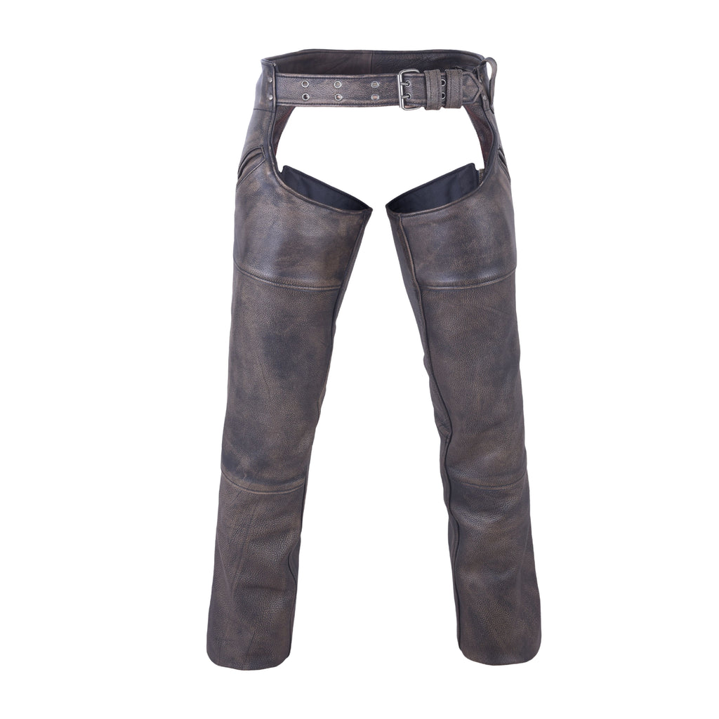 Milwaukee Leather Men’s Premium Motorcycle Chaps – Thermal Lined Biker Riding Gear