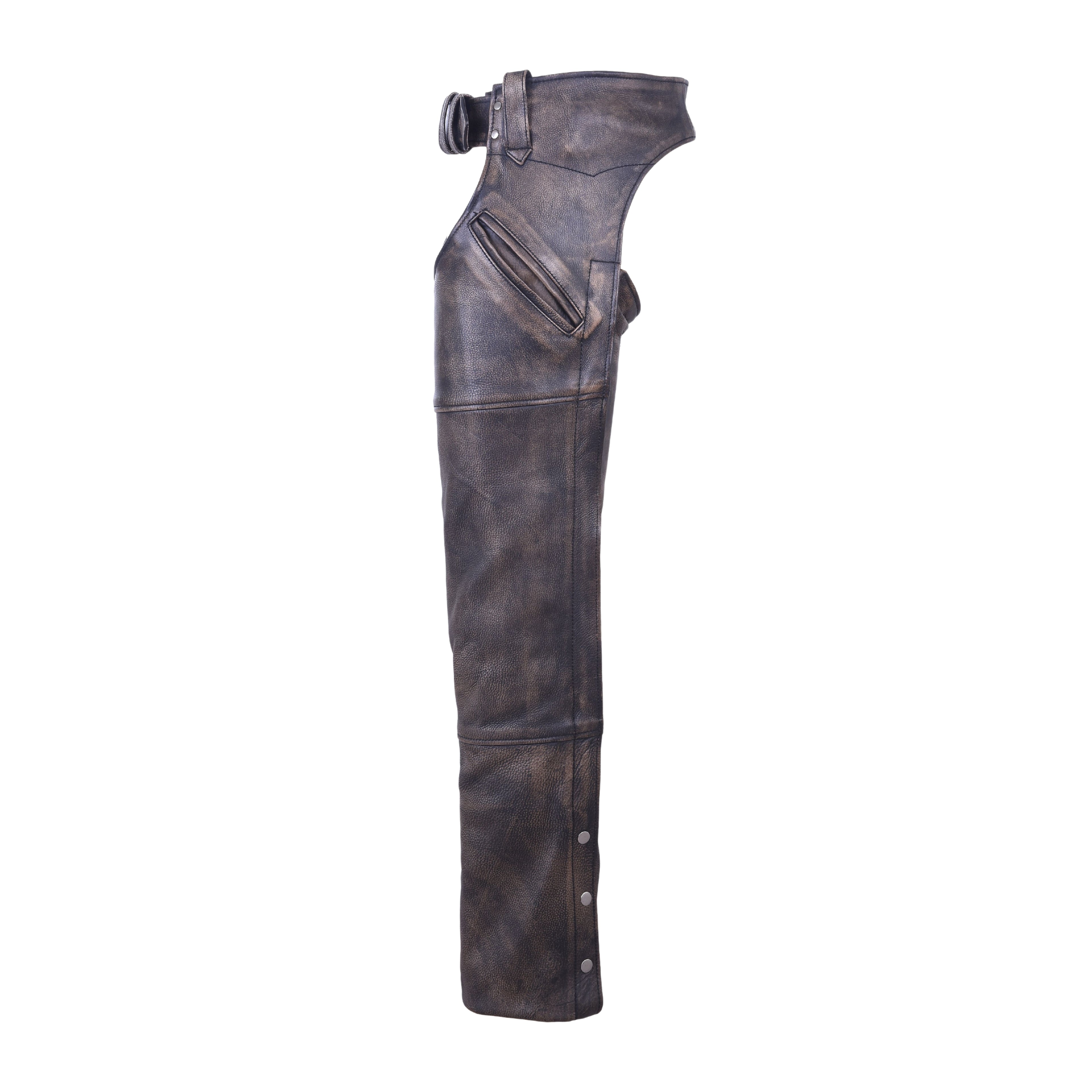 Milwaukee Leather Men’s Premium Motorcycle Chaps – Thermal Lined Biker Riding Gear