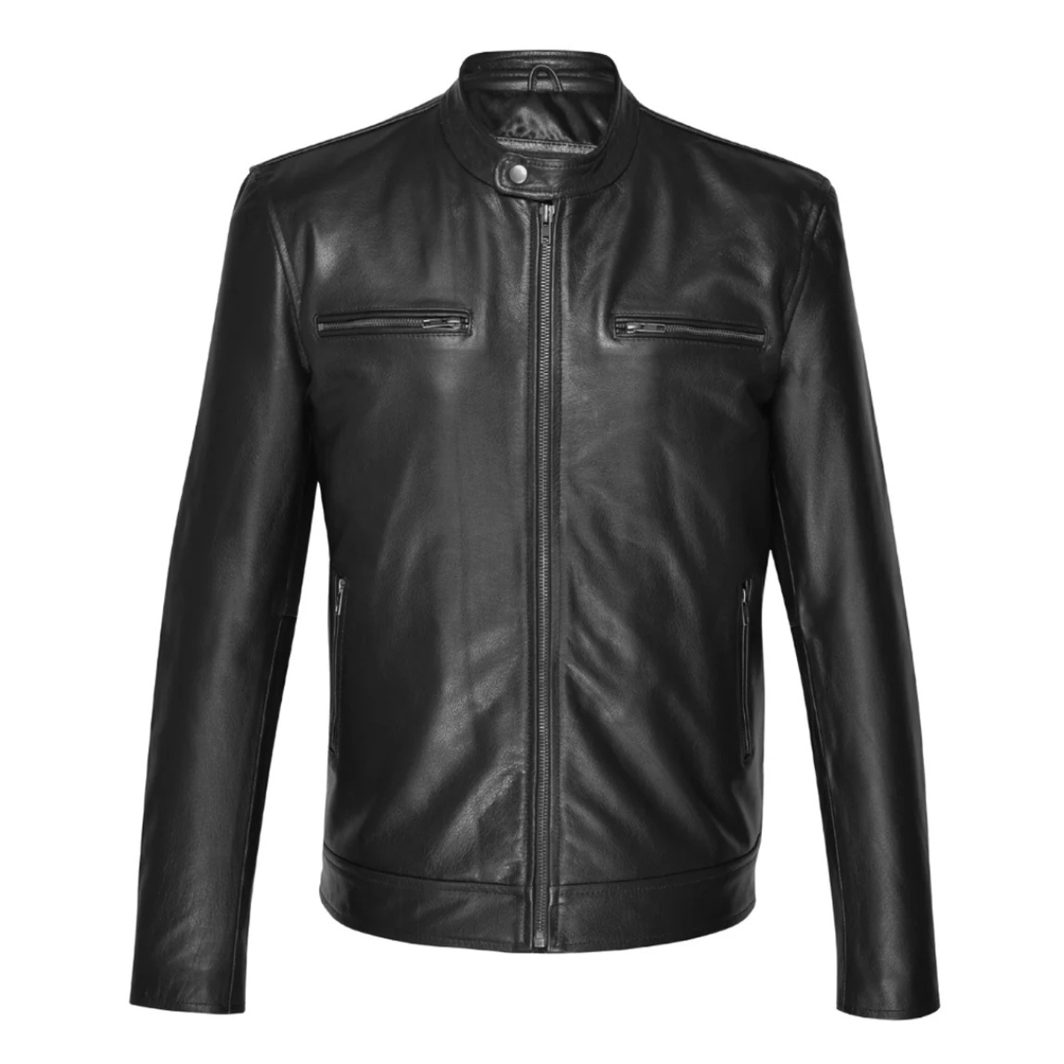Men’s Classic Black Leather Jacket