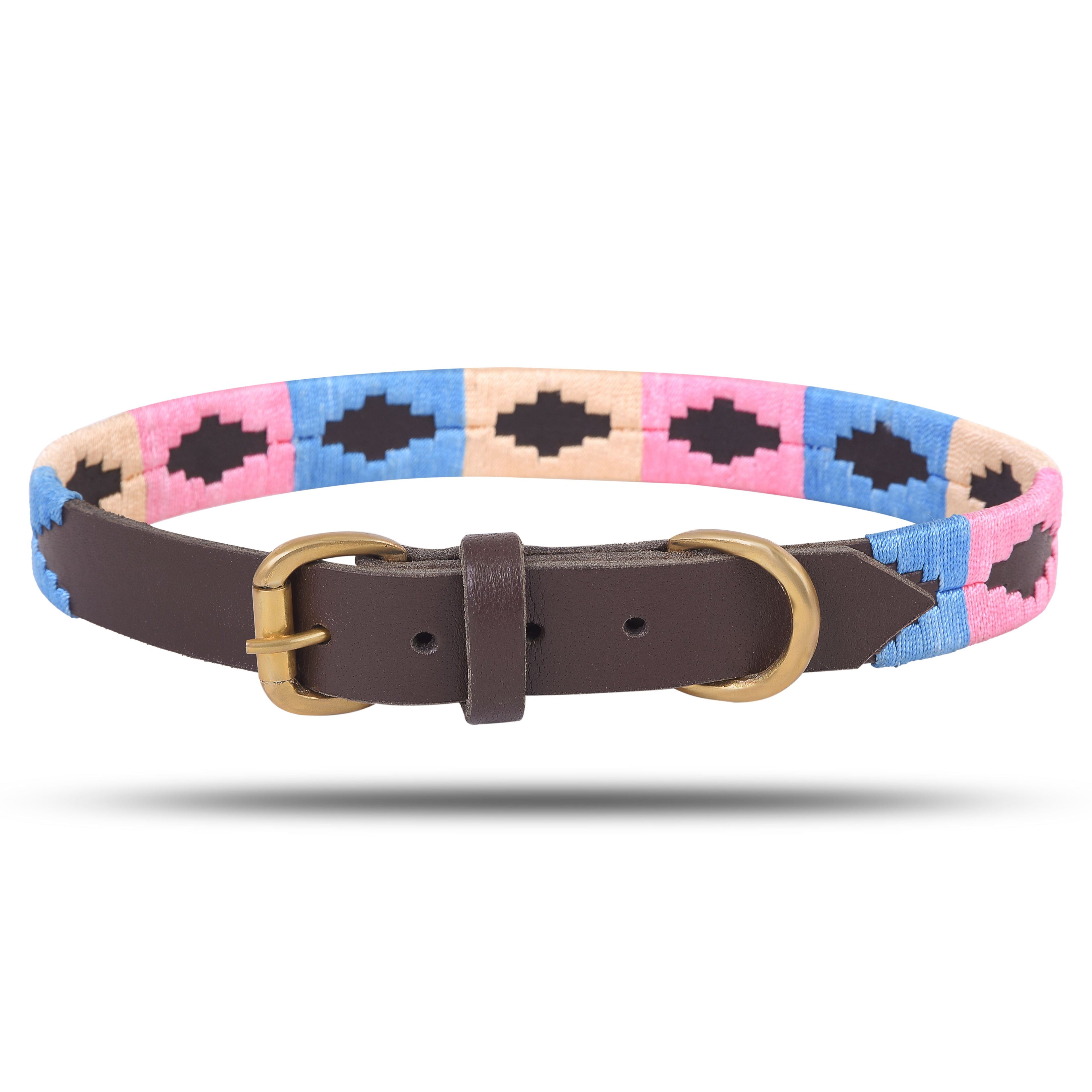 Handmade Polo Dog Collar – Argentinian Embroidery Stitching, Strong & Stylish by Rexons