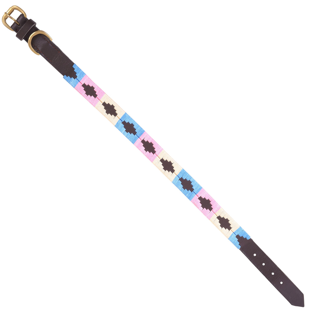 Handmade Polo Dog Collar – Argentinian Embroidery Stitching, Strong & Stylish by Rexons