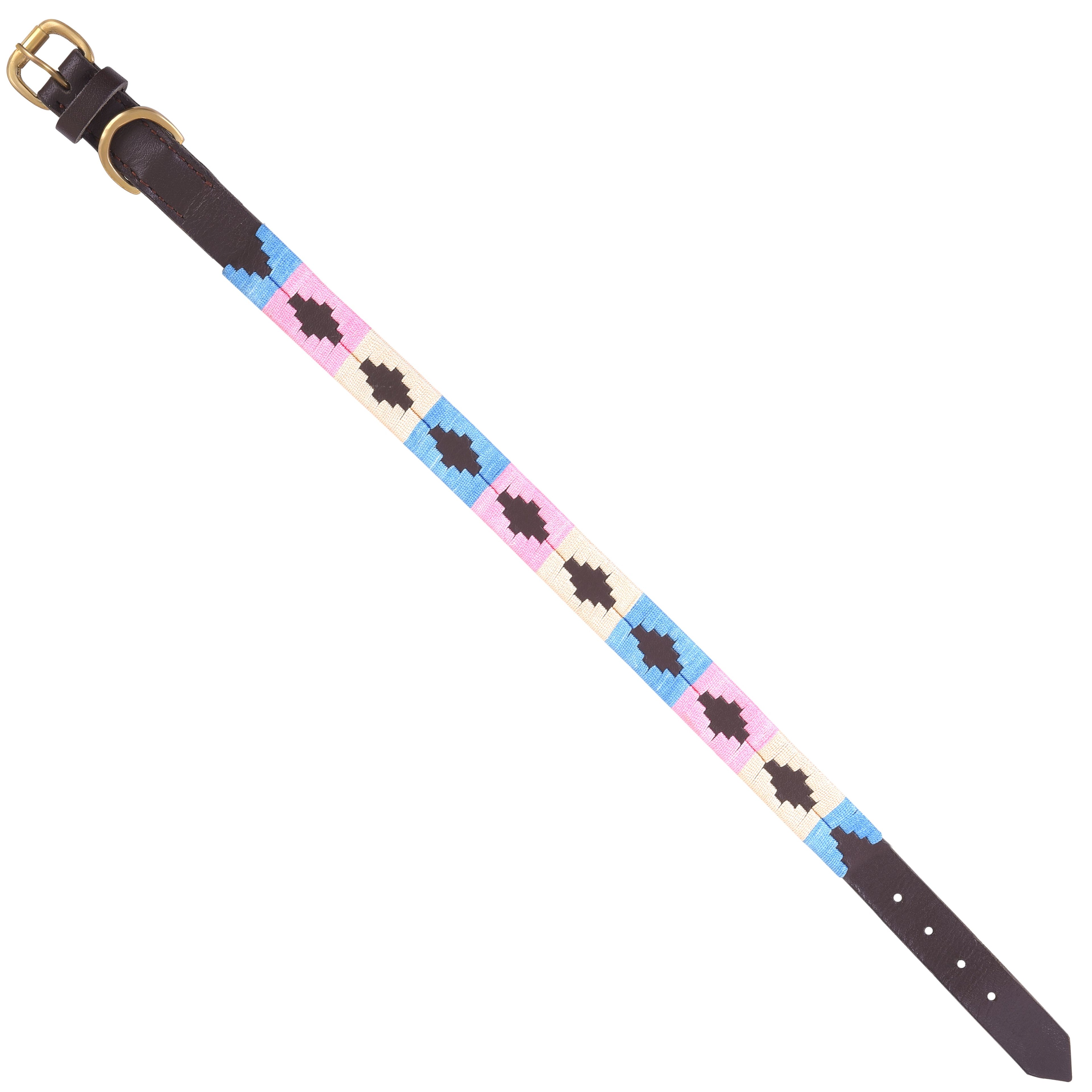 Handmade Polo Dog Collar – Argentinian Embroidery Stitching, Strong & Stylish by Rexons