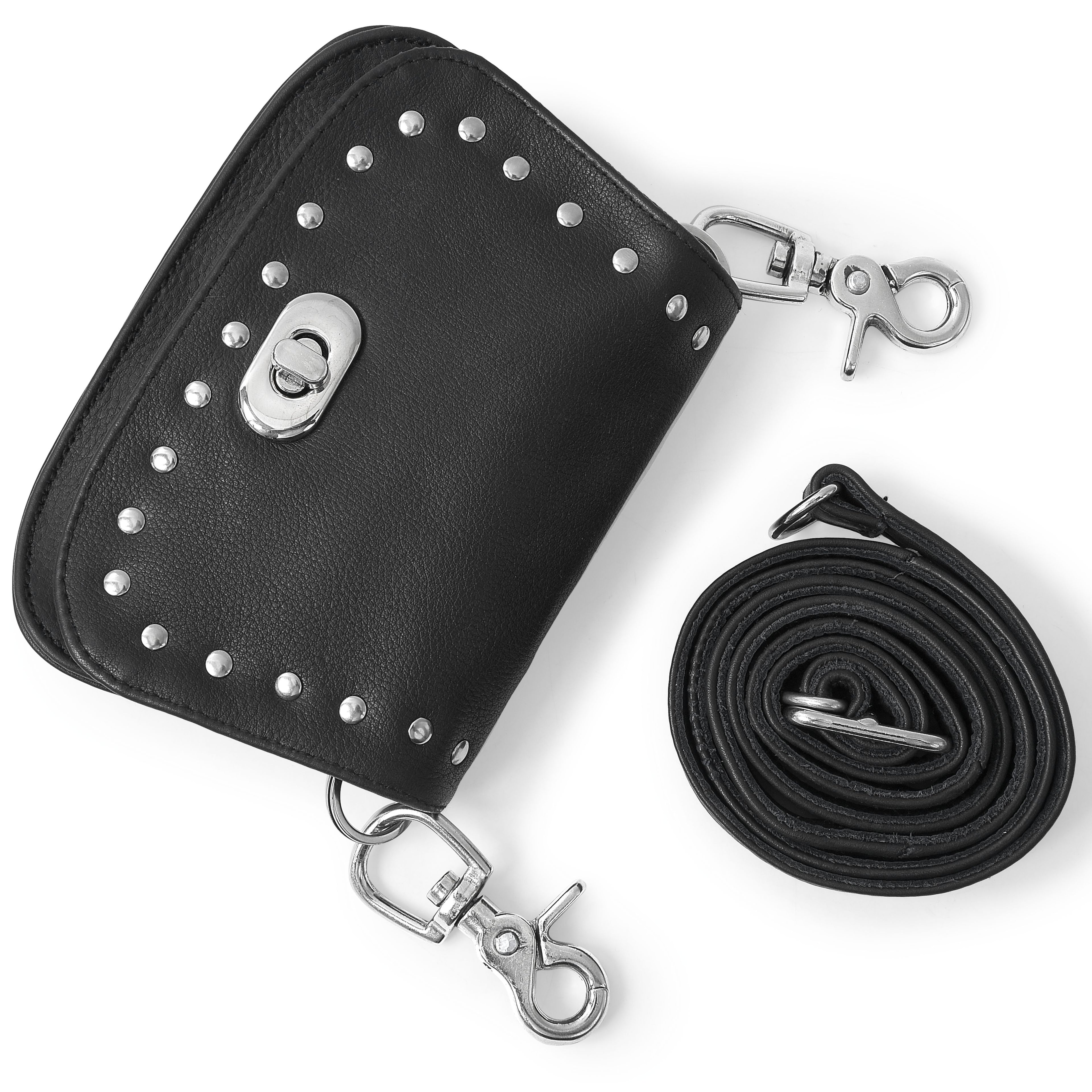 Cassie Crossbody Bag 19 with Rivets – Elegant Riveted Leather Shoulder Bag by Rexons