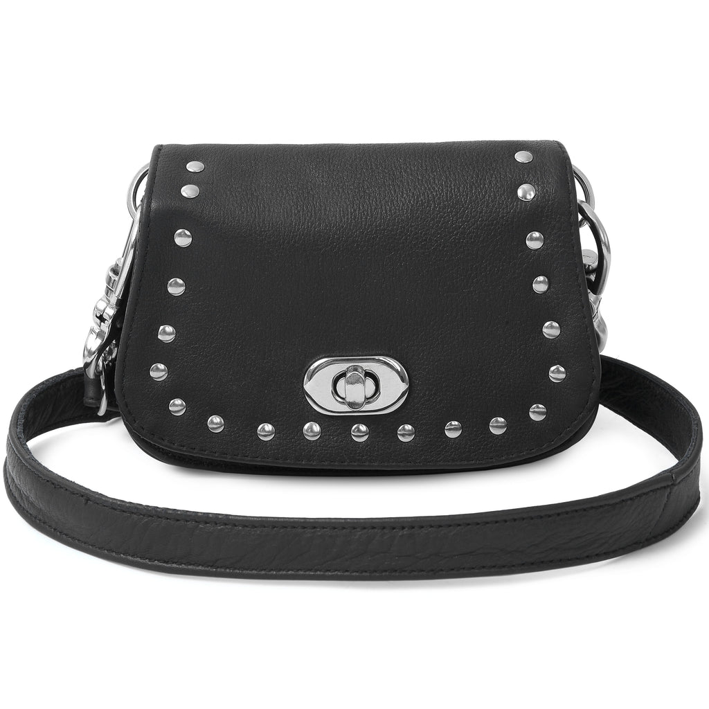 Cassie Crossbody Bag 19 with Rivets – Elegant Riveted Leather Shoulder Bag by Rexons