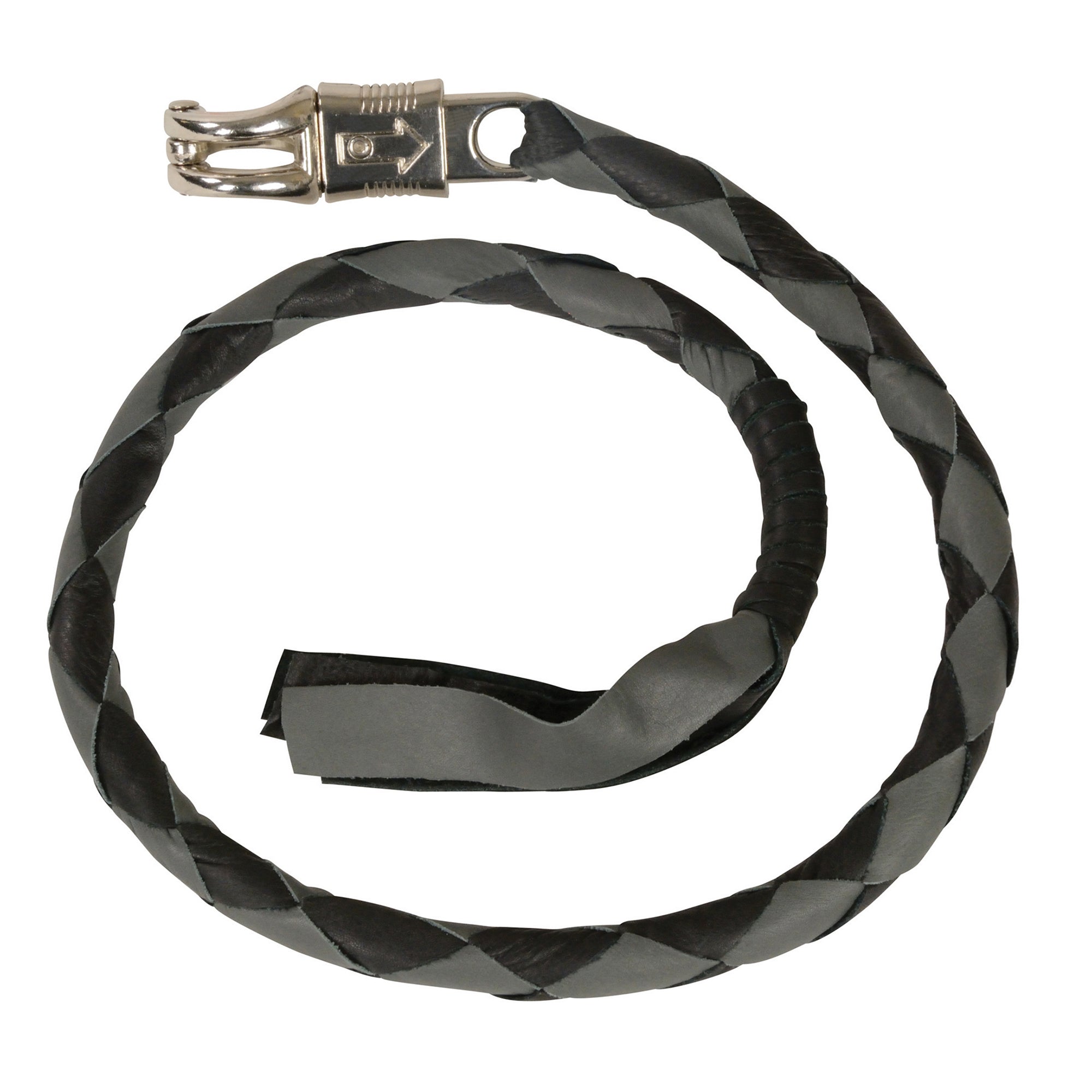 Black Leather Get Back Biker Whip for Chopper & Cruiser Motorcycles – by Rexons