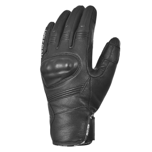 Touchscreen Protective Cruiser Leather Gloves with Non-Slip Grip