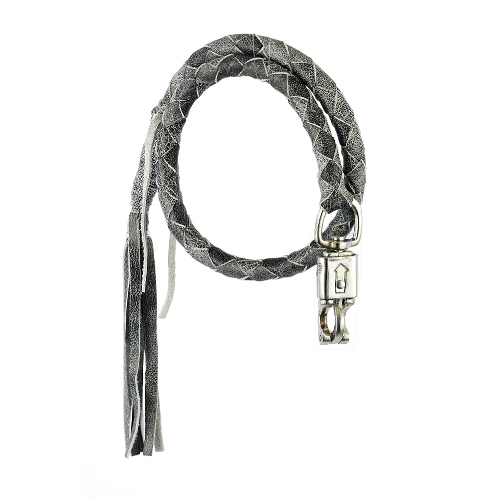 Old School Motorcycle Get Back Whip – 100% Genuine Leather Biker Whip by Rexons