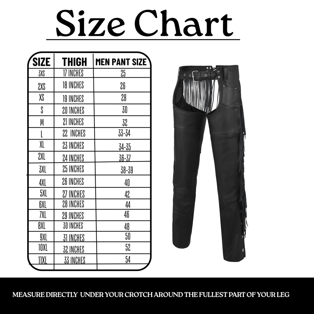 Bravado Women’s Leather Motorcycle Chaps with Tassel Fringe – Stylish Western Biker Gear
