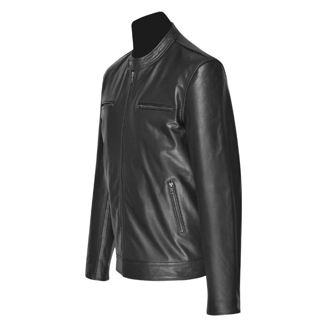 Men’s Classic Black Leather Jacket