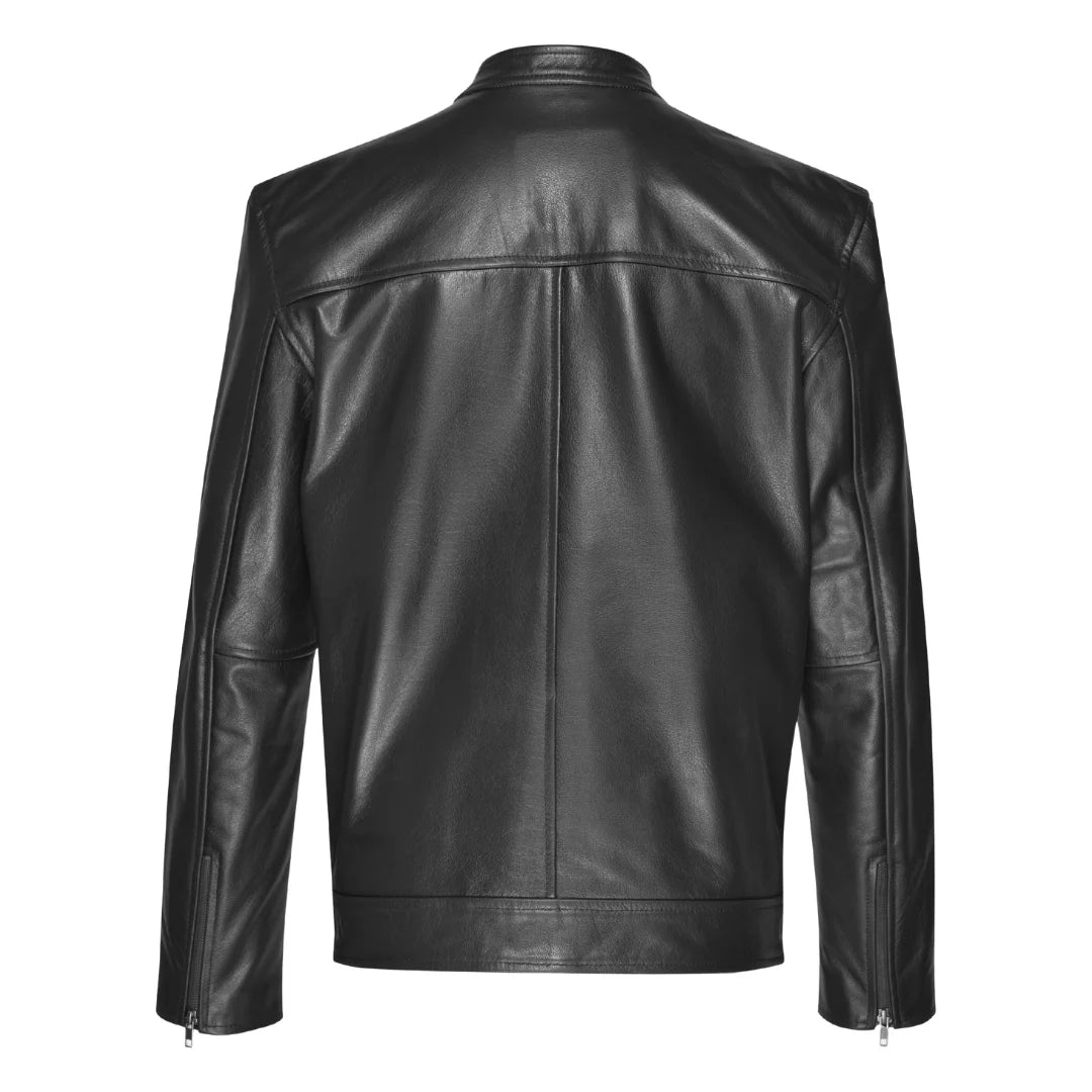 Men’s Classic Black Leather Jacket