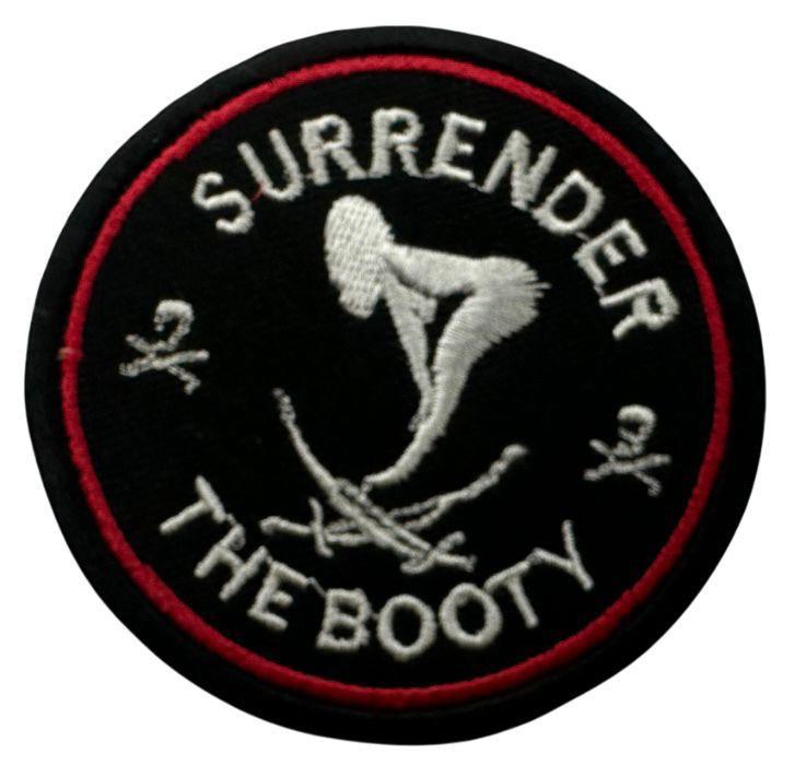 RXEP113 SURRENDER THE BOOTY DESIGN MOTORCYCLE PATCH EMBROIDERY IRON ON PATCH