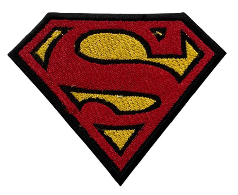 RXEP114 SUPERMAN LOGO DESIGN MOTORCYCLE PATCH EMBROIDERY IRON ON PATCH