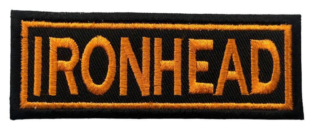 RXEP124 IRONHEAD DESIGN MOTORCYCLE PATCH EMBROIDERY IRON ON PATCH