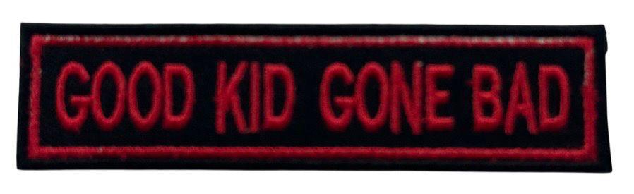 RXEP131 GOOD KID GONE BAD DESIGN MOTORCYCLE PATCH EMBROIDERY IRON ON PATCH