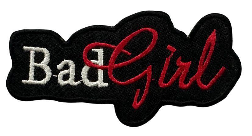 RXEP133 BAG GIRL DESIGN MOTORCYCLE PATCH EMBROIDERY IRON ON PATCH