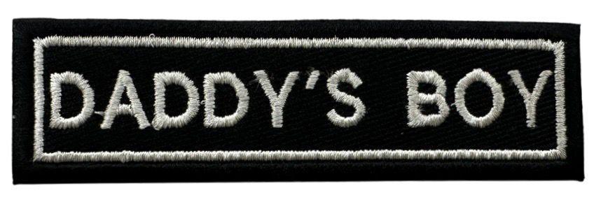 RXEP138 DADDY'S BOY DESIGN MOTORCYCLE PATCH EMBROIDERY IRON ON PATCH