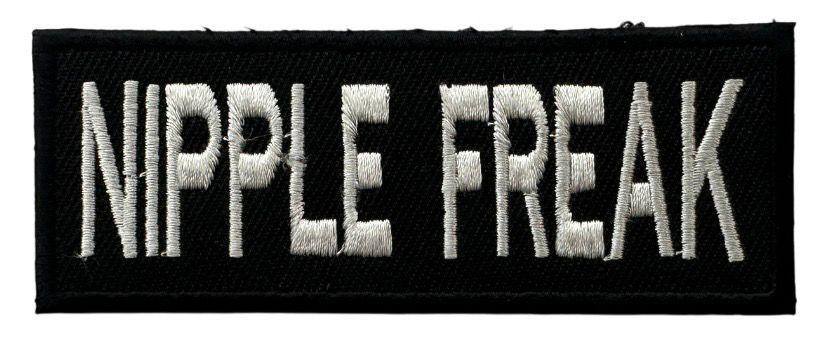 RXEP148 NIPPLE FREAK DESIGN MOTORCYCLE PATCH EMBROIDERY IRON ON PATCH
