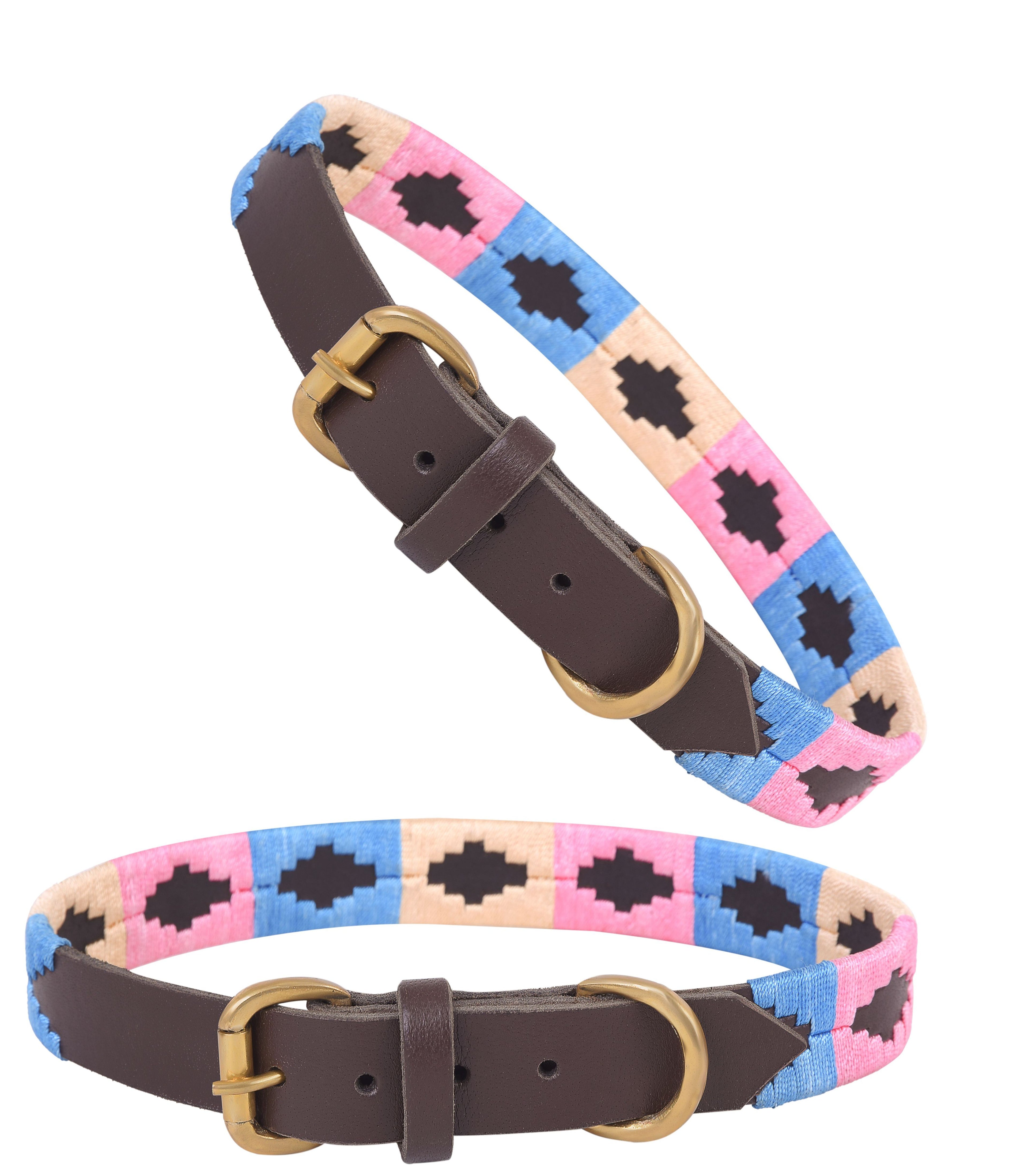 Handmade Polo Dog Collar – Argentinian Embroidery Stitching, Strong & Stylish by Rexons