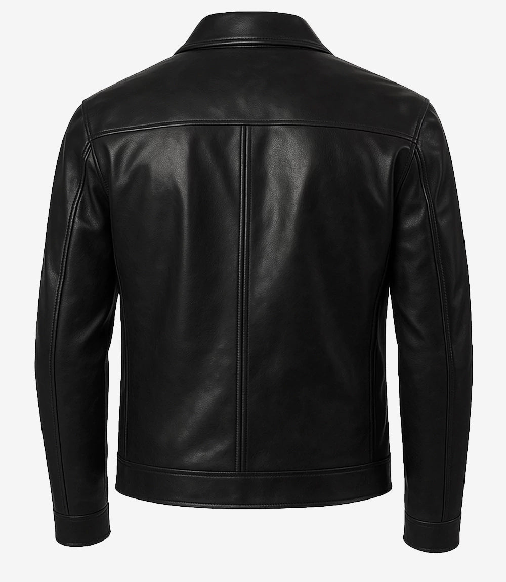 Men’s Black Lambskin Leather Jacket