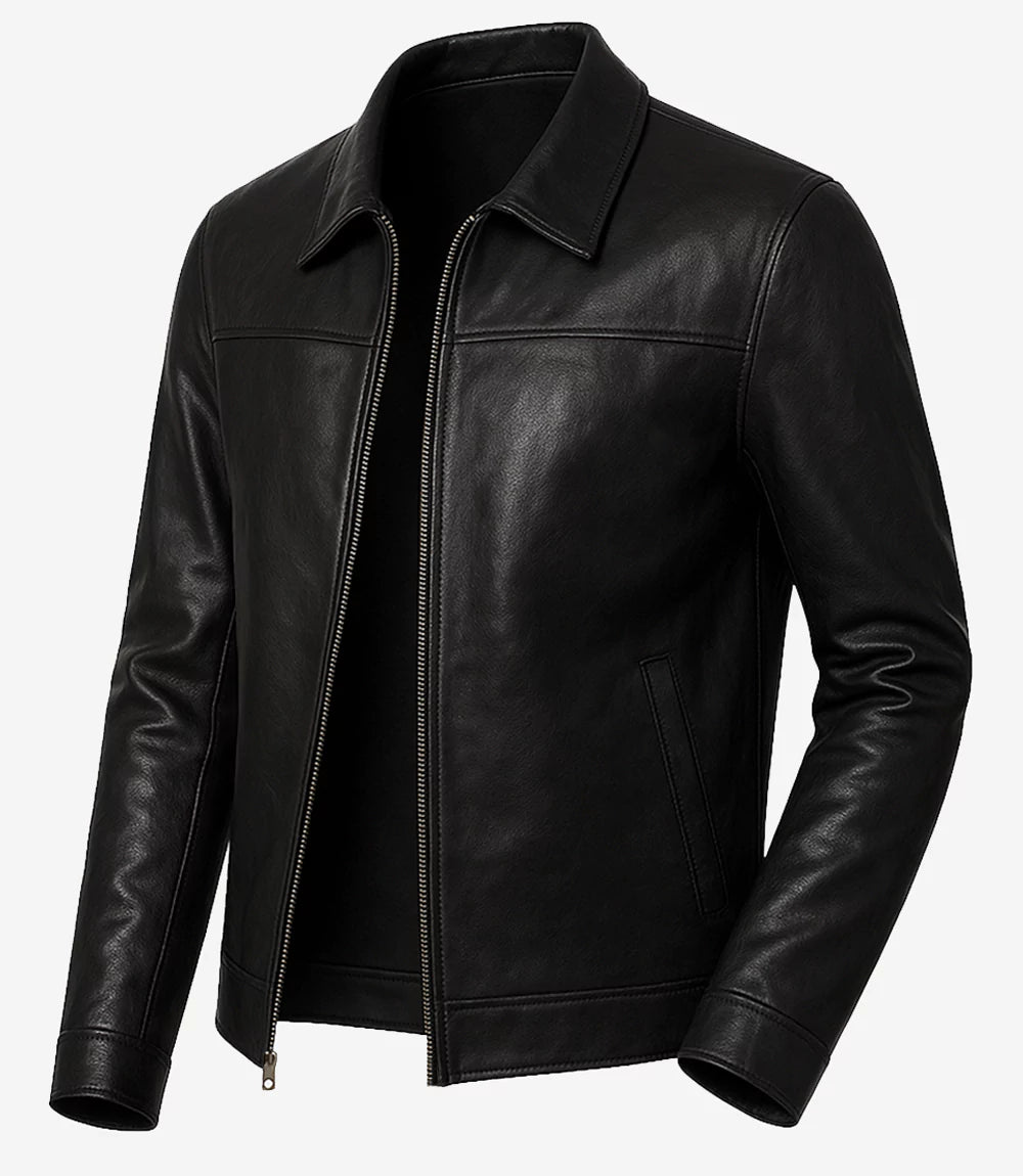 Men’s Black Lambskin Leather Jacket
