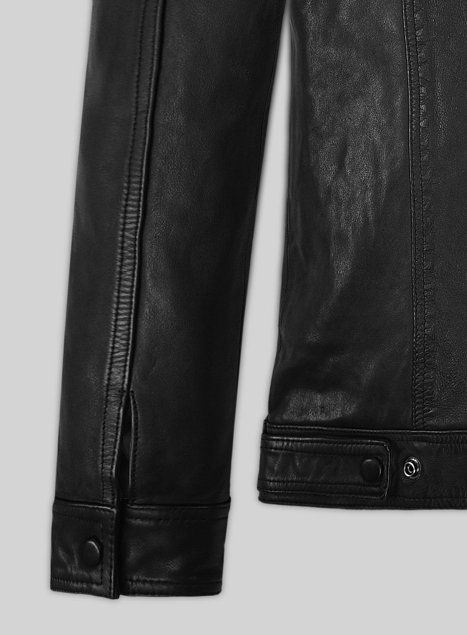 Black Color Leather Jacket for Men