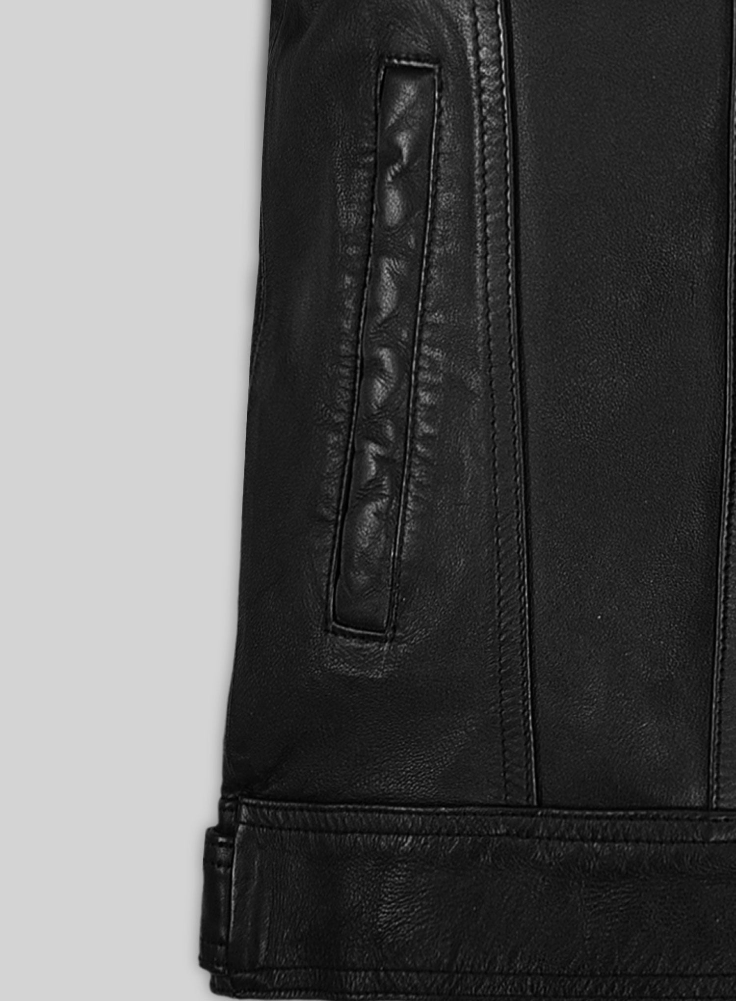 Black Color Leather Jacket for Men