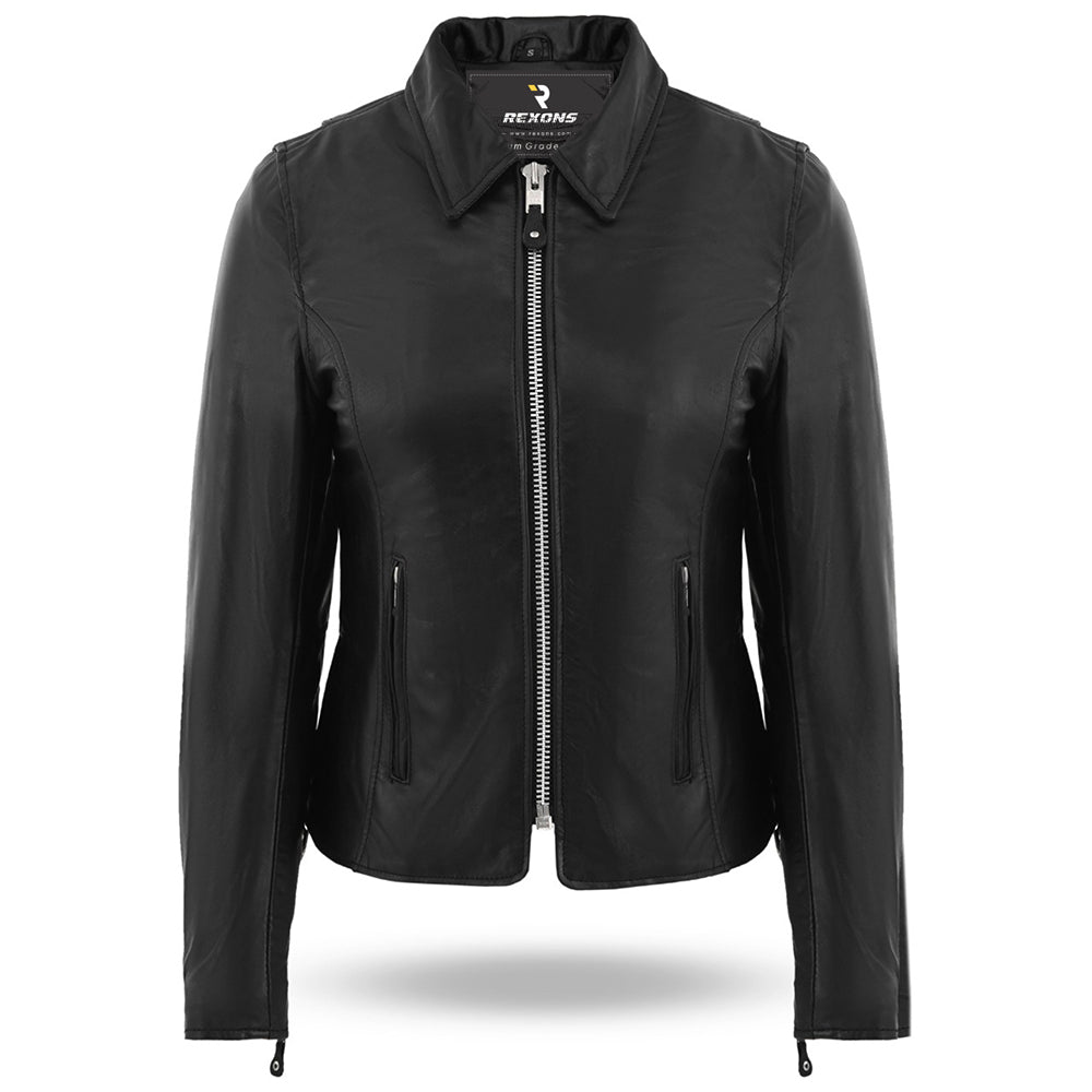Decrum Women’s Leather Jacket – Stylish Faux & Real Leather Outerwear for Everyday Wear